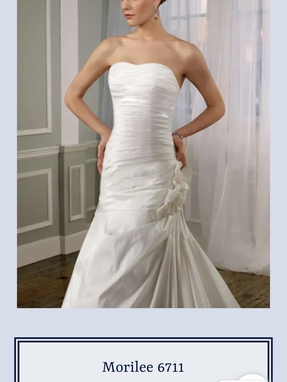 Mori Lee Strapless Ivory Bridal Gown